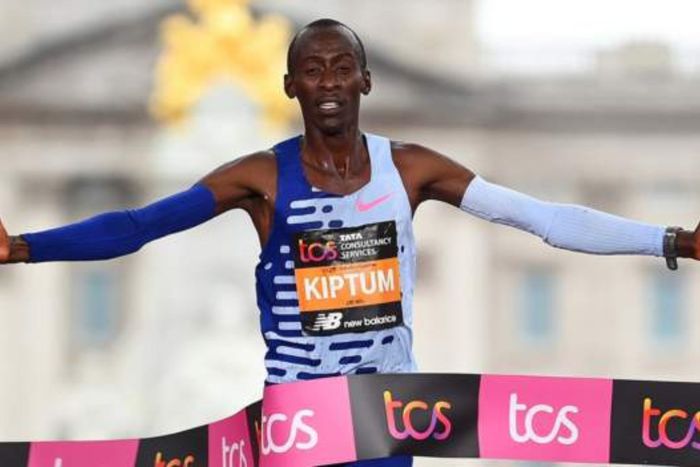 Kelvin Kiptum wins the 2023 London Marathon