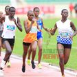 Junior athletes in action during the Africa Under 18/20 championships trials
