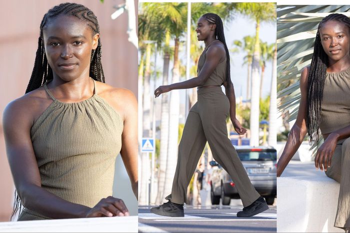 Super Falcons of Nigeria star Rinsola Babajide shows off style.