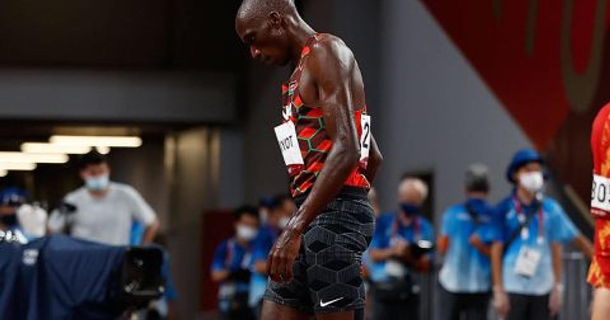 Timothy Cheruiyot reacts after fizzling out at Kip Keino Classic ...