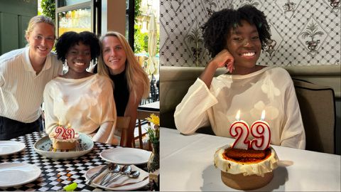 Toni Payne gets cake: Super Falcons star celebrates 29th birthday