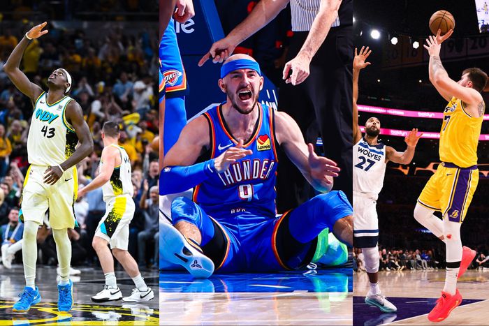 In Game 2 of the NBA Playoffs, the Thunder beat the Grizzlies, the Lakers beat the Timberwolves, and the Pacers outlasted the Bucks at home.