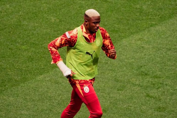 Nigeria striker Victor Osimhen made his return from surgery in the Turkish Cup quarter-final,