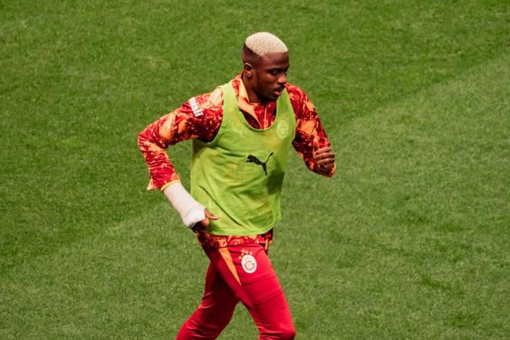 Nigeria striker Victor Osimhen made his return from surgery in the Turkish Cup quarter-final,