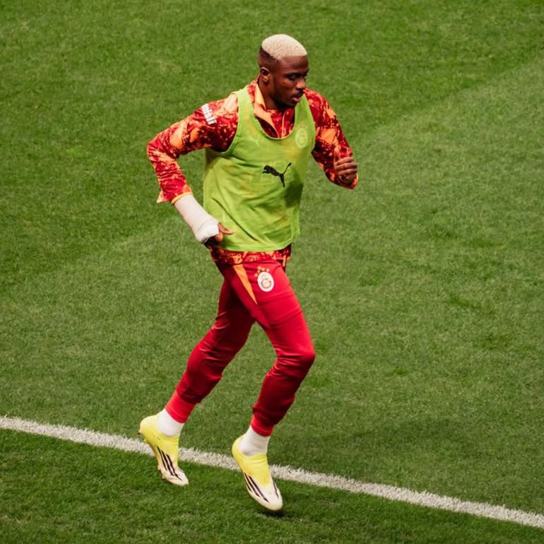 Nigeria striker Victor Osimhen made his return from surgery in the Turkish Cup quarter-final,