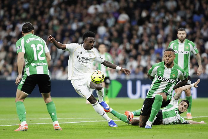 Real Betis vs Real Madrid in La Liga action