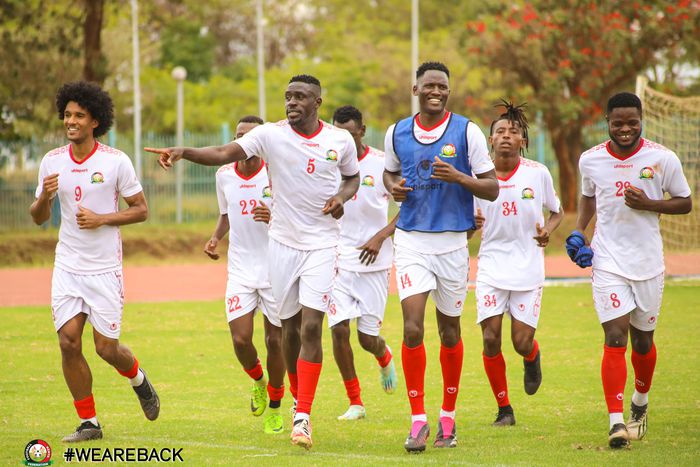 Harambee Stars players in a training session.