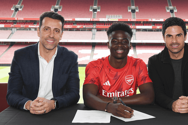 Bukayo Saka pens new long-term contract at Arsenal