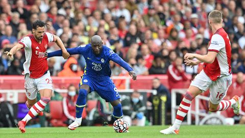 Romelu Lukaku in action for Chelsea against Arsenal last season