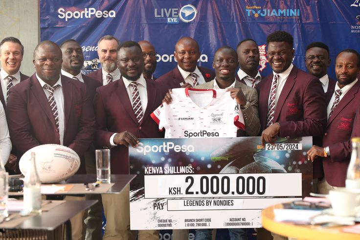 Boost for Kenya Kenya Rugby Legends as they strike mouthwatering deal with SportPesa ahead of Uganda encounter