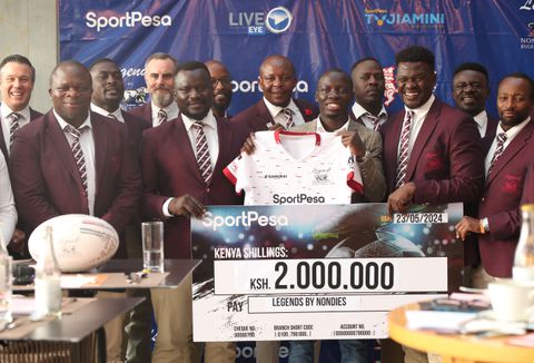 Boost for Kenya Kenya Rugby Legends as they strike mouthwatering deal with SportPesa ahead of Uganda encounter