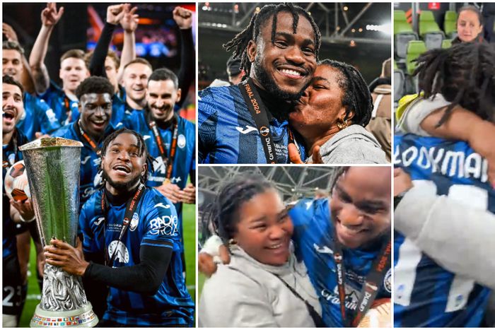 Ademola Lookman and his mother, family warm hearts in Dublin.