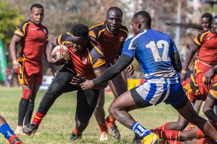 Blak Blad playmaker Nick Okullo in action.