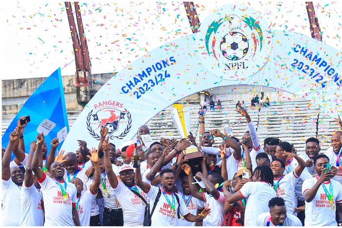 Rangers International lift the 2023/24 NPFL season.