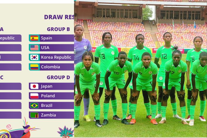 Nigeria's U-17 team known as the Flamingos to face Dominican Republic, Ecuador and New Zealand in Group A of Women's World Cup.
