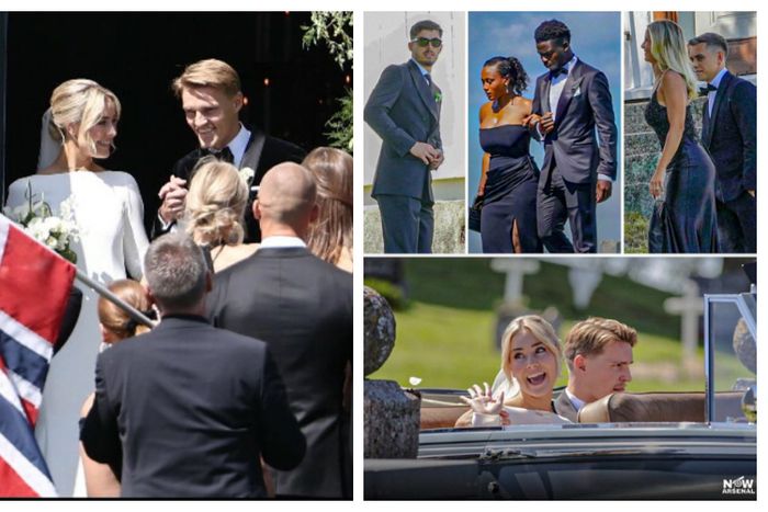 Arsenal captain Odegaard marries partner
