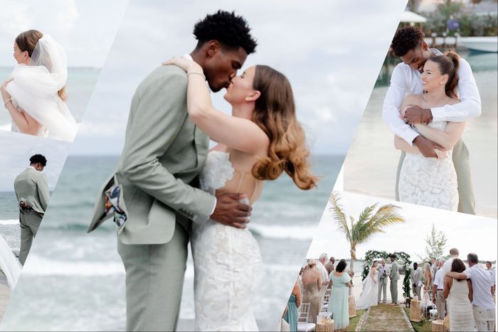 Born to Nigerian parents, NBA star Ochai Agbaji celebrates his wedding on social media.