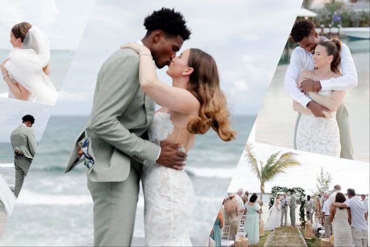 Born to Nigerian parents, NBA star Ochai Agbaji celebrates his wedding on social media.