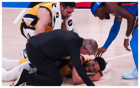 Horrific Injury for Haliburton in NBA Finals, Left in Tears and Carried Off the Court