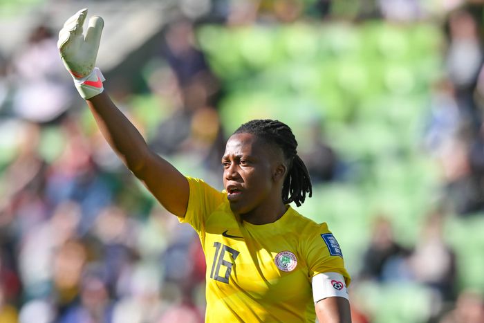 Super Falcons goalkeeper claims the team is not aiming for the WAFCON trophy