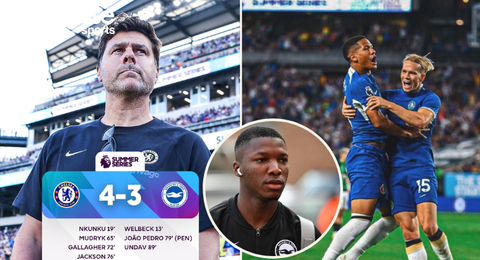 Chelsea 4:3 Brighton highlights: Caicedo missing as Blues get revenge on stubborn Seagulls