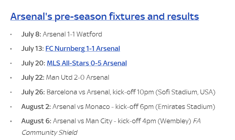 Manchester United schedule pre-season fixture with Arsenal during USA tour