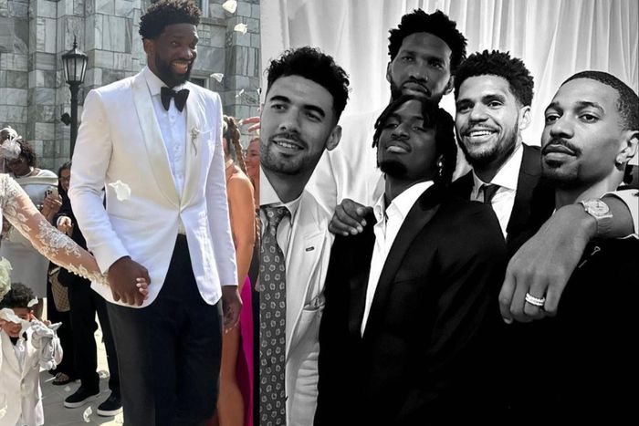 On Saturday, Embiid married his longtime partner, Sports Illustrated model Anna de Paula.