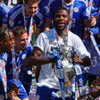 Kelechi Iheanacho of Leicester City celebrates winning the Championship || Image credit: Imago