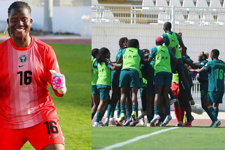 What Nigerian goalkeeper Nnadozie said after losing clean sheet record vs South Africa
