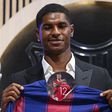 Marcus Rashford has been unveiled as new Barcelona players.