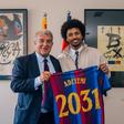 Barcelona's new signing, Karim Adeyemi || X