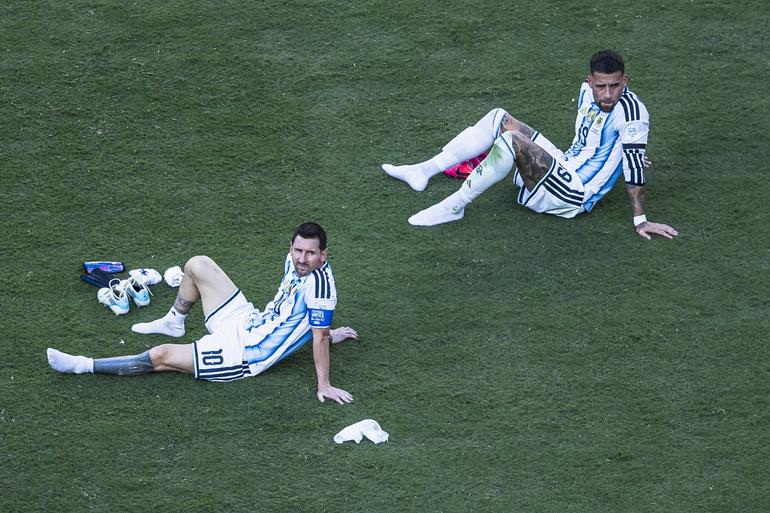 Messi after Spain won the World Cup || imago