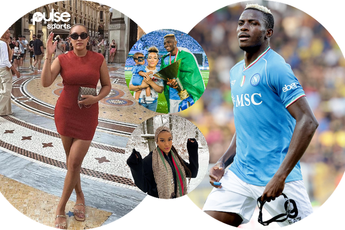 Osimhen’s girlfriend flaunts her beauty on social media || Credit: Stefanie Kim Ladewig/via Instagram, Imago || Created by Stephen