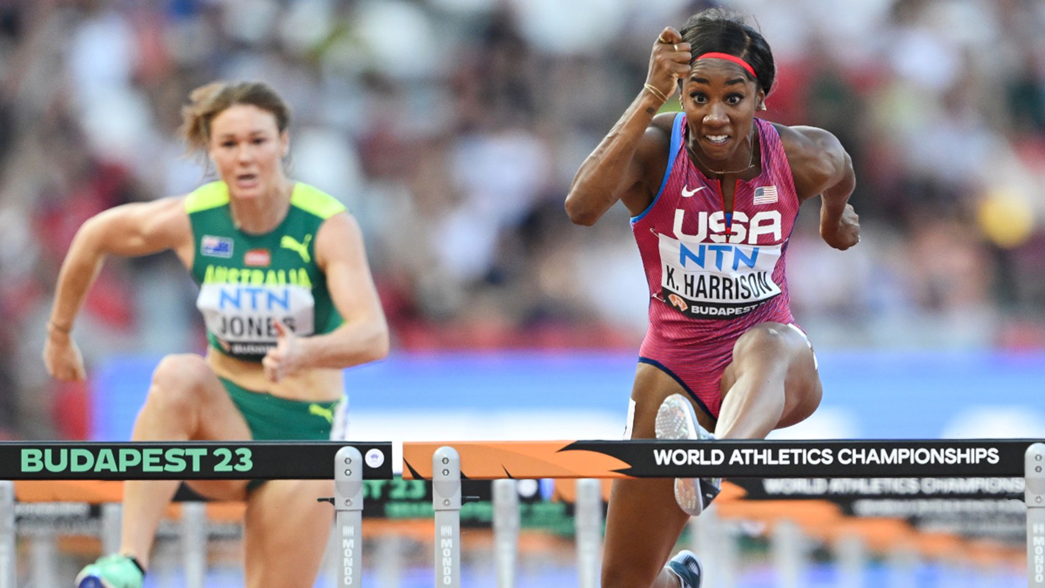 Keni Harrison cruises into 100m Hurdles final, favourite for world title in Budapest