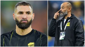 Trouble in paradise! Karim Benzema already facing uncertain future in Saudi as Al-Ittihad coach Espirito Santo wants him gone