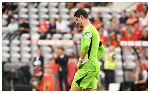 Thibaut Courtois announces he won’t return to the Belgium team until head coach is sacked