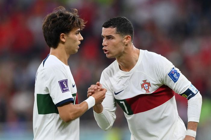 Joao Felix and Cristiano Ronaldo in action for Portugal || Getty