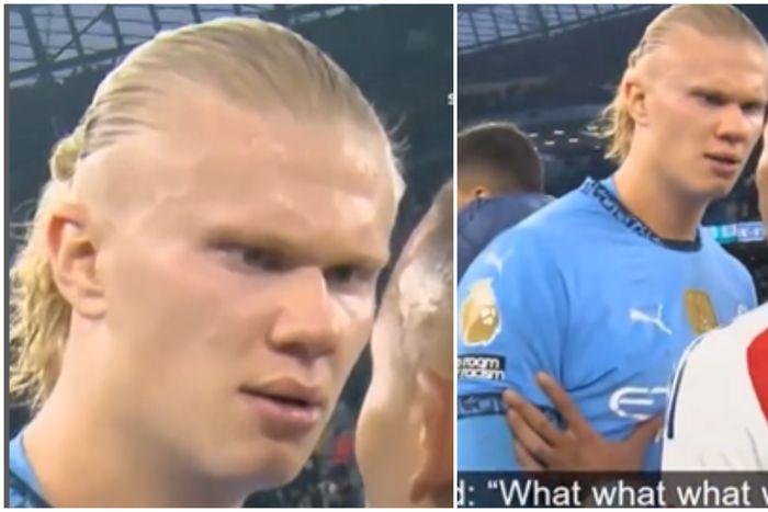 Erling Haaland vs Arsenal continued after the game.