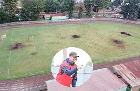 AFC Leopards coach bemoans dilapidated status of Thika Stadium as he admits having 'mixed' feelings about Kenyan football