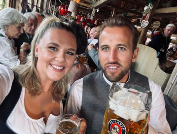 Beers beers and more beers- Harry Kane leads Bayern Munich in Oktober Fest celebrations