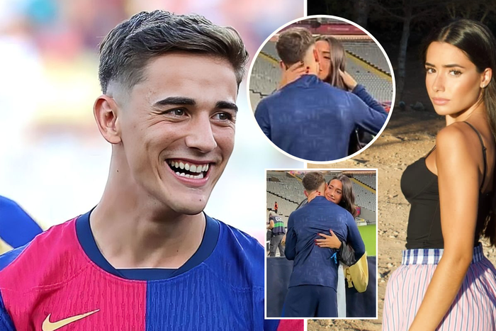 Gavi: Barcelona star sparks dating rumours with Ana Pelayo after kissing her on his return from injury