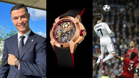 Cristiano Ronaldo hides message to Manchester United fans in wristwatch