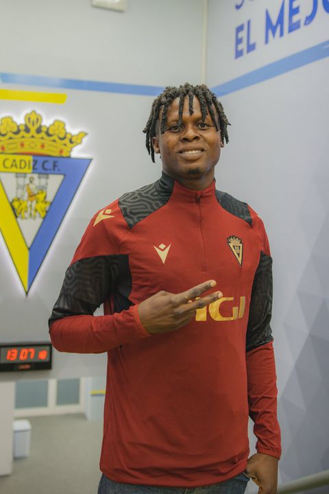 Cadiz announced the arrival of a Nigerian footballer Levis to their roster. - X/Cadiz