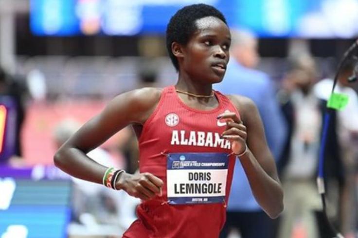 Teammates overwhelm Doris Lemngole with love mid-interview following NCAA Division I Cross Country title [VIDEO]
