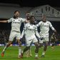 Fulham players celebrating a late winner || (Photo by Pedro Soares SPP)