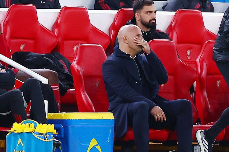 Arne Slot looks dejected Liverpool v Nottingham Forest || IMage credit: Imago