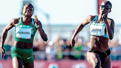 Rosemary Chukwuma takes on Julien Alfred at Tom Jones Invitational