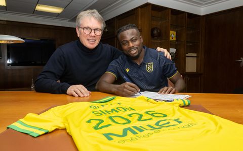 Nigerian forward Moses Simon earns contract extension with Nantes