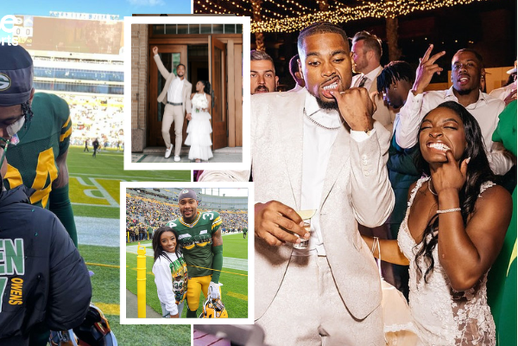 Sport power couple Simone Biles and Jonathan Owens || Image credit: IG