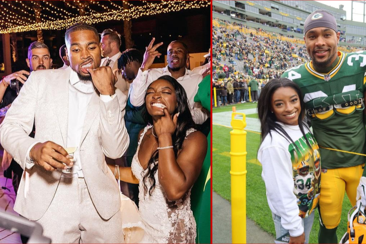Simone Biles and her husband Jonathan Owens || Image credit: Imago